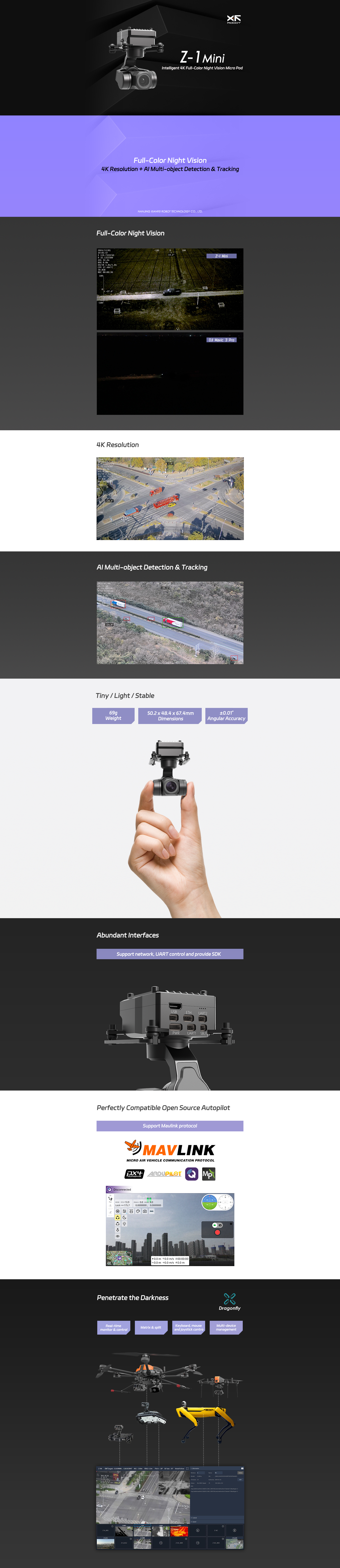 Z-1Mini Micro Pod | Intelligent 4K Full-Color Night Vision - AllXF